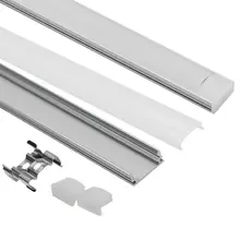 10pcs 1m led aluminum profile for 5050 5630 5730 2835 3538 rigid bar cabinet light strip housing channel with cover end cap clip 5 10 20pcs super bright ac220v led bar light 2835 hard rigid bar light smd 2835 30cm 12 led aluminum led strip light for cabinet