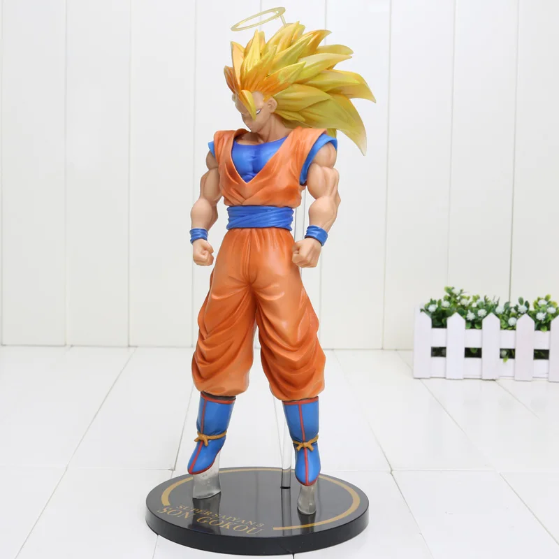 30 см Dragon Ball Супер Saiyan 3 Сон Гоку красные волосы ПВХ фигурка игрушки Dragon Ball Z фигурка