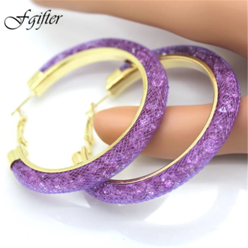 

Big Gold Color Hoop Earrings for Female Super Loop Diameter 60MM Hoop Earings