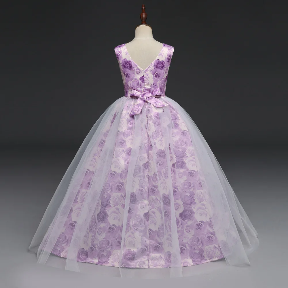 Teen Flower Girl Dresses 2018 Tule Princess Children Wedding Evening Clothing Formal Party Kids Dress For Girls Prom Gowns 5-14Y (2)
