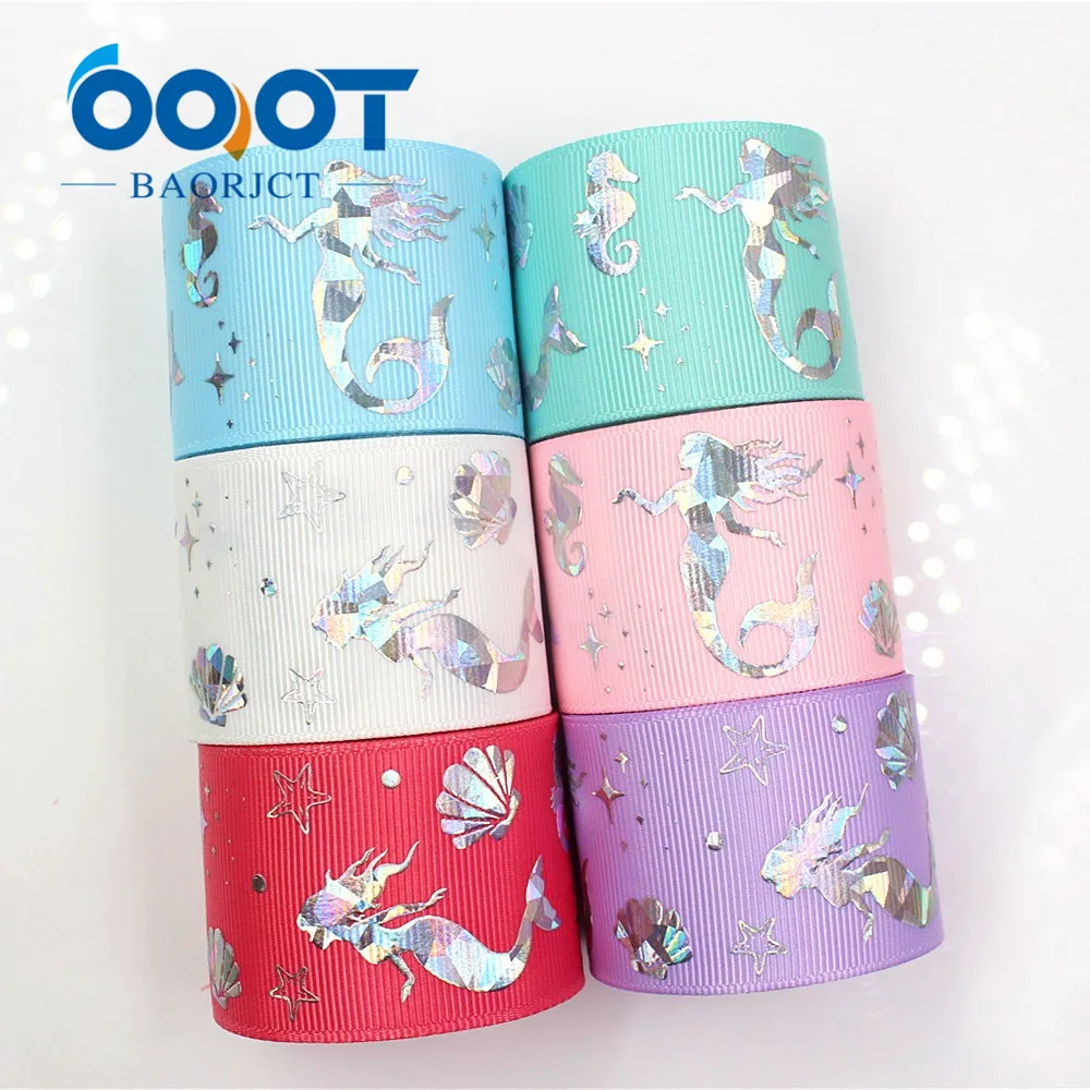 Лазерная Лента OOOT BAORJCT серебристая лента с принтом love 38 мм 10 ярдов для