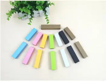 

100pcs Small Colorful Essential oil cardboard box presume bottle lip balm paper packaging craft box lipstick packing paper box