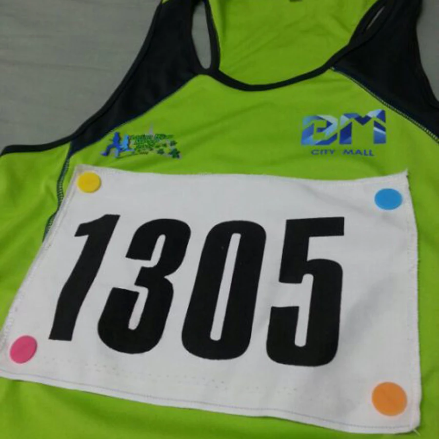 Marathon Triathlon Running Number Trail Run Cloth Buckle Number Fixing Clip Race Bib Number for Belt Bag Cloth Accessories