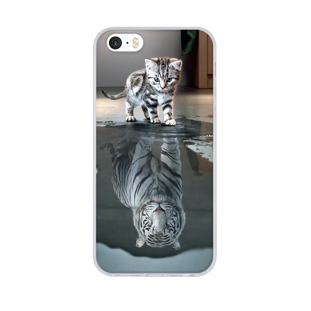 For iPhone 5 5S SE Phone Cases For iPhone 5S Case 3D Pattern Cute Capa For iPhone SE Case Silicon TPU Cover For iPhone 5 Case