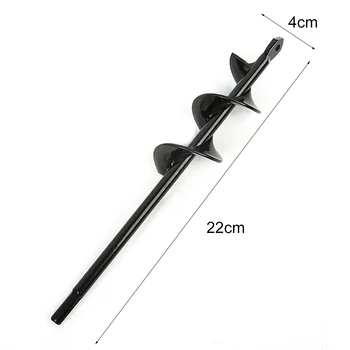 

4*22cm Earth Auger Hole Digger Tools Planting Machine Drill Bit Fence Borer Petrol Post Hole Digger Garden Tool
