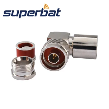 

Superbat N Male Plug Clamp Right Angle RF Coaxial Connector for Coaxial Cable RG213,RG8,LMR400