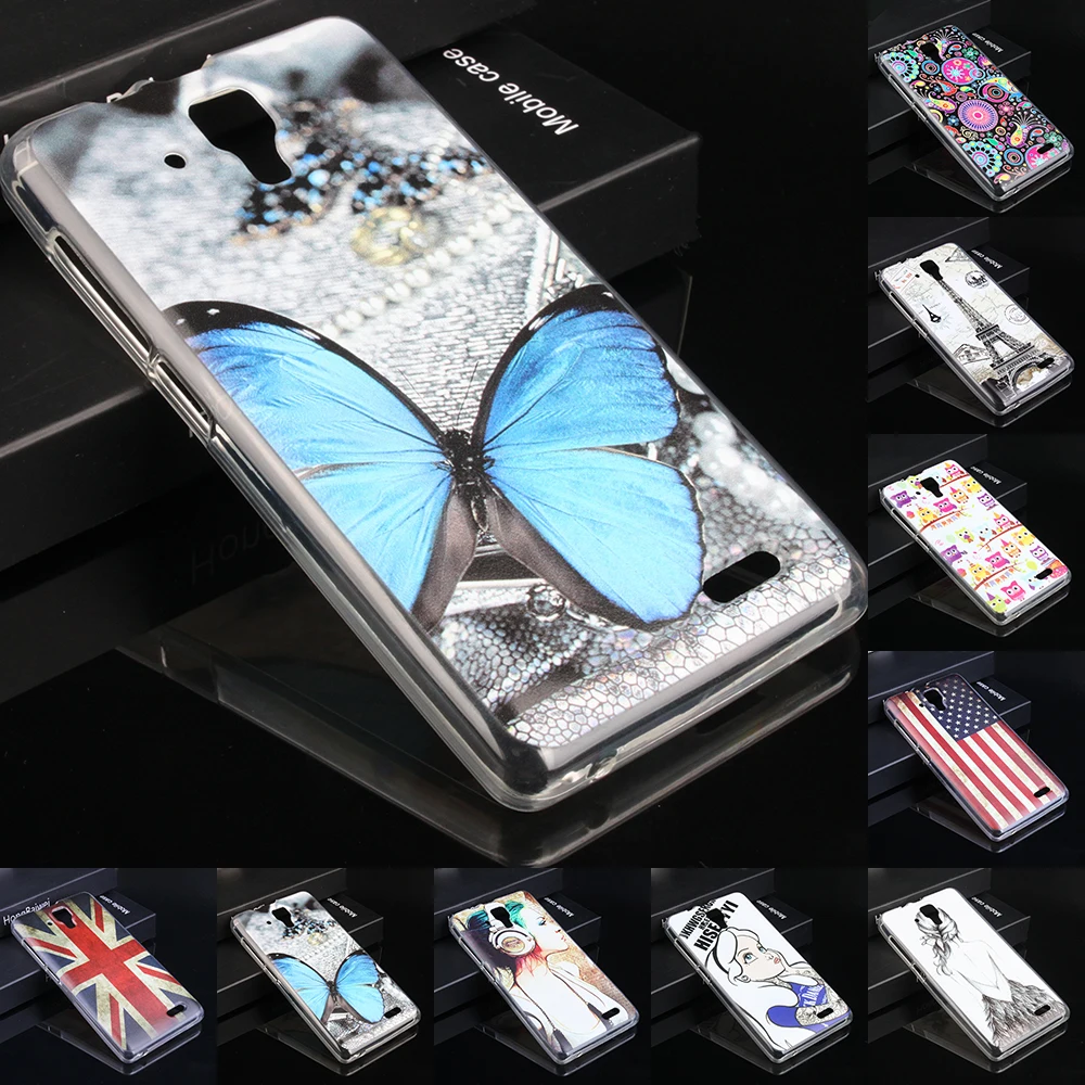 Мягкий пластик ТПУ чехол для lenovo a536 A2010 A5000 силиконовый типа сделай сам с