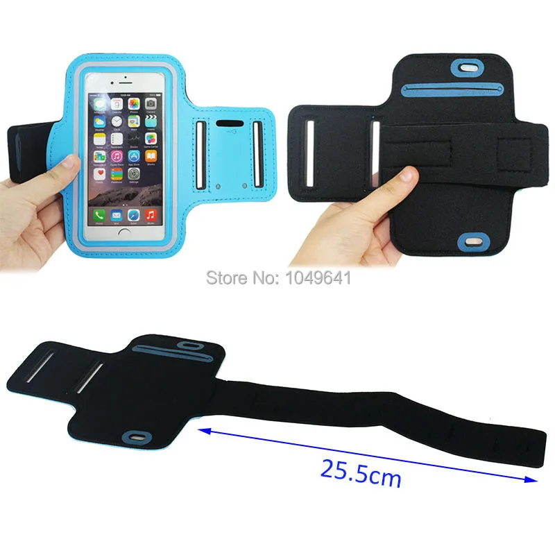 KIP6-1322_4_Sport Armband Case with Earphone Hole & Key Pocket for iPhone 6 & 6S  HUAWEI Y3 II  ZTE Blade GF3  and Less than 4.7 inch Mobile Phone