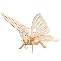 Robud 3D маленький Животные головоломки в виде насекомых деревянная модель строительные игрушки Хобби Классические обучающие подарок для