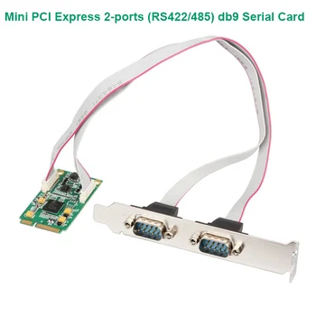 

Mini PCI-e 2 port RS422/485 serial card/EXAR 17V352/Port with surge protection/Data-flow control/point to multipoint transmissio