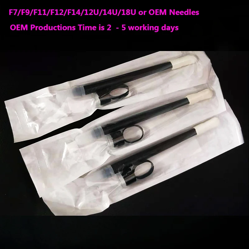 Набор 10 Lamina микроблейдинг tebori 18 U форма одноразовые ручки 18U иглы, лезвия для ручной работы Microblade ручка