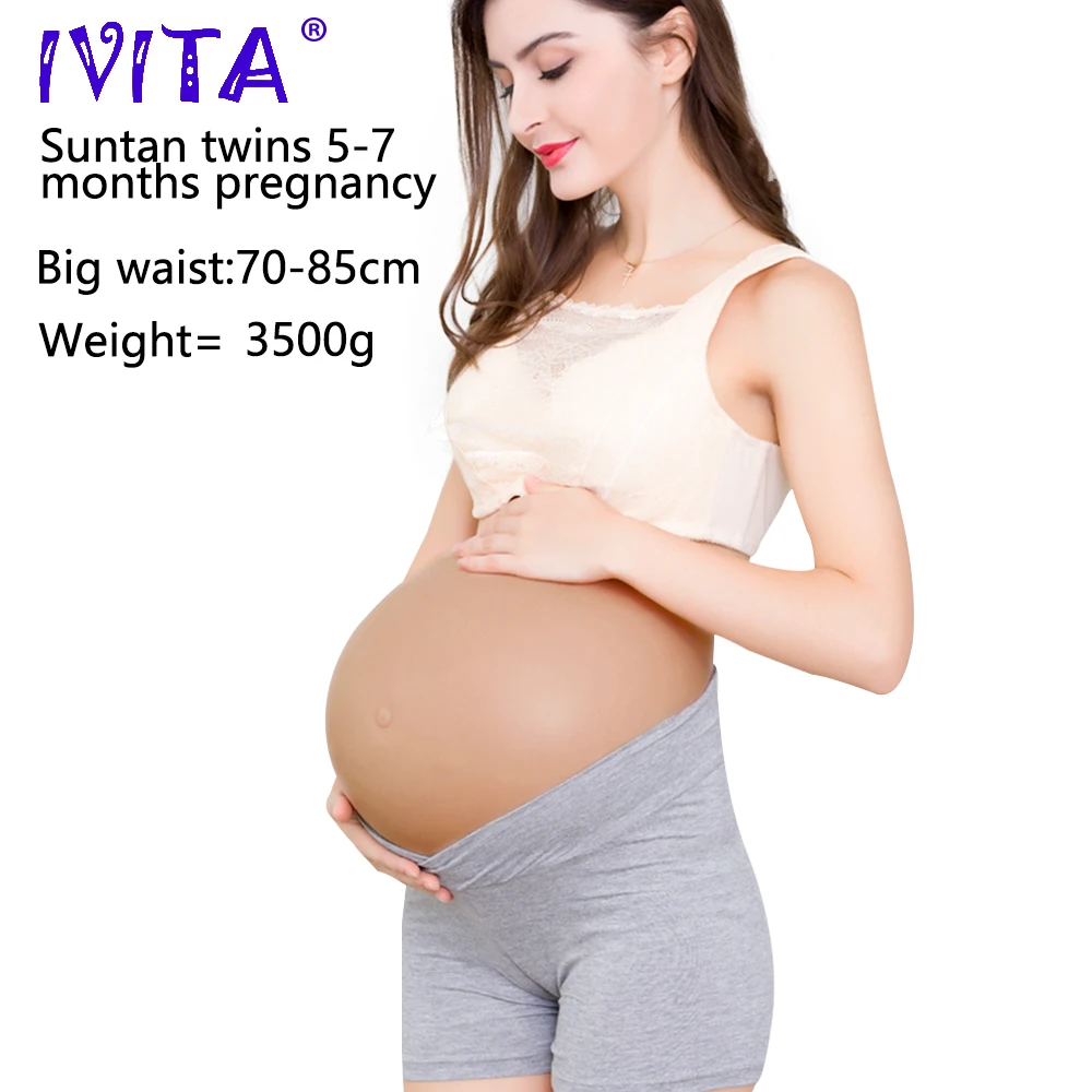 Искусственный искусственный реалистичный мягкий живота IVITA для беременных