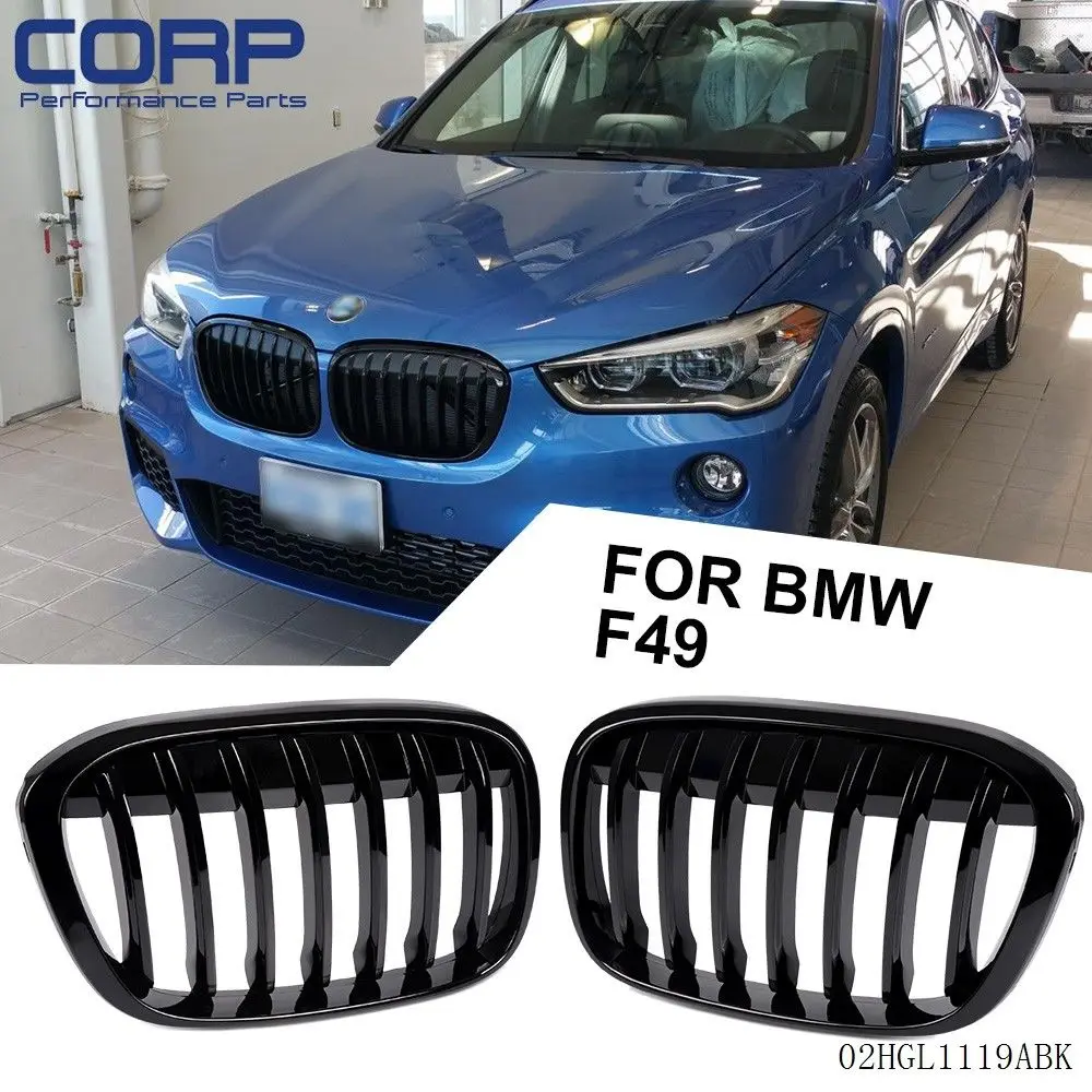 Gloss Black Car Front Grille Grill For BMW F48 F49 X1 X Series 2016 ...