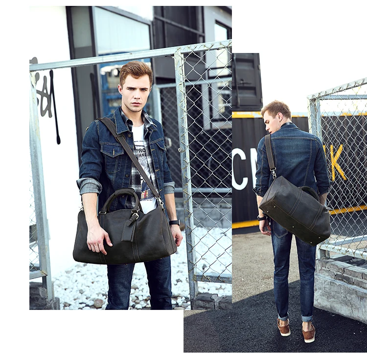 crazy horse leather men's travel bags (8)