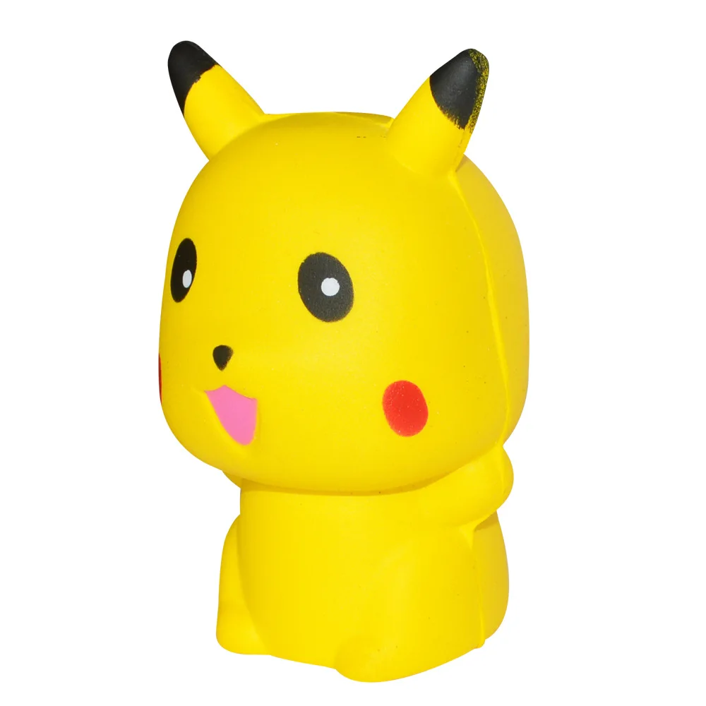 Jumbo Pikachu мягкая галактика медленно поднимающаяся мультяшная кукла сжимающая антистрессовые игрушки хлеб игрушка для снятия стресса для детей - Цвет: Цвет: желтый