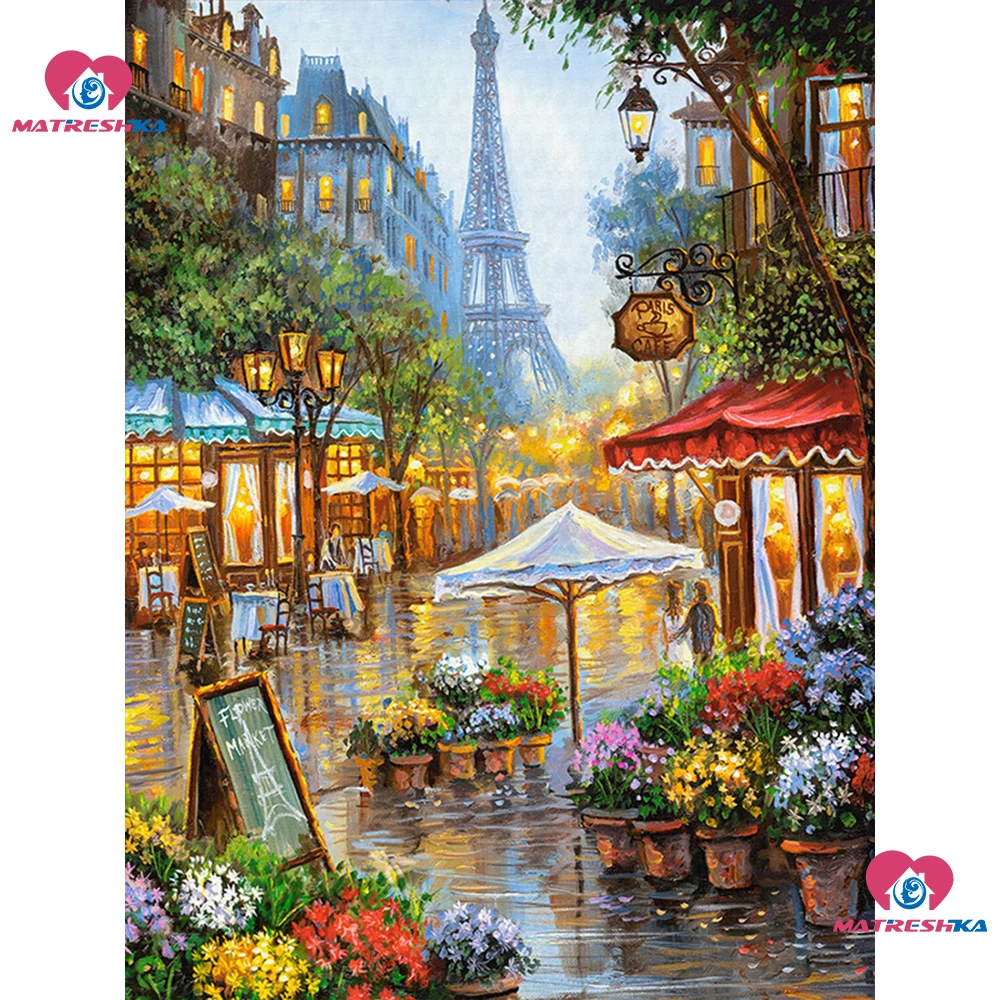 

5d diamond painting Landscape Paris diamond embroidery sale diamond mosaic full square paintings from crystals home decoration