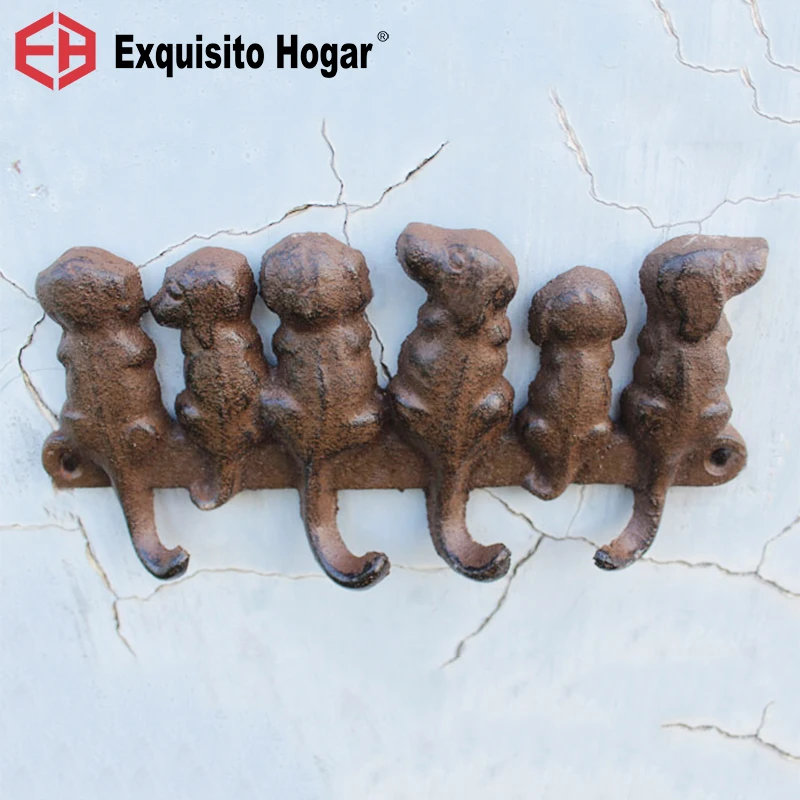 European American Country Retro Cast Iron Crafts Decorative Hook Hardware Wall Decoration Puppy Kitten European American Country Retro Cast Iron Crafts Decorative Hook Hardware Wall Decoration Puppy Kitten
