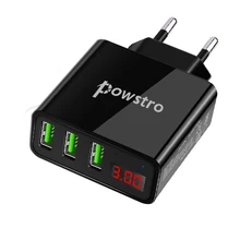 Светодиодный дисплей, 3 порта, быстрое USB зарядное устройство, 3 А, USB ЗУ для мобильного телефона, зарядное устройство для iPhone 7, samsung, Xiaomi, LG