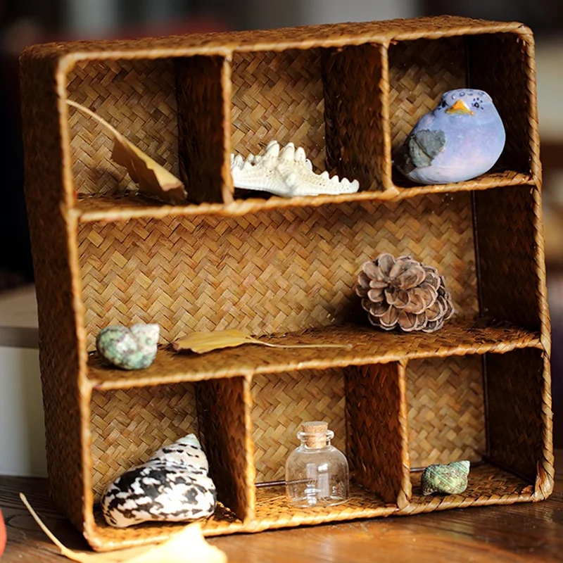 7 пледов корзины для хранения стиль из морской соломы разное хранение для дома ручной работы высокое качество Органайзер натуральный