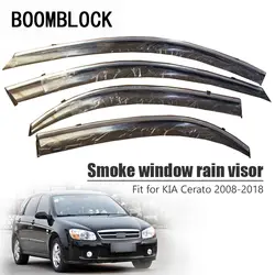Высокое качество 4 шт. дым окна дождь козырек для Kia Cerato седан 2018-2008 автомобиль-Стайлинг ABS вентиляционные солнца дефлекторы гвардии