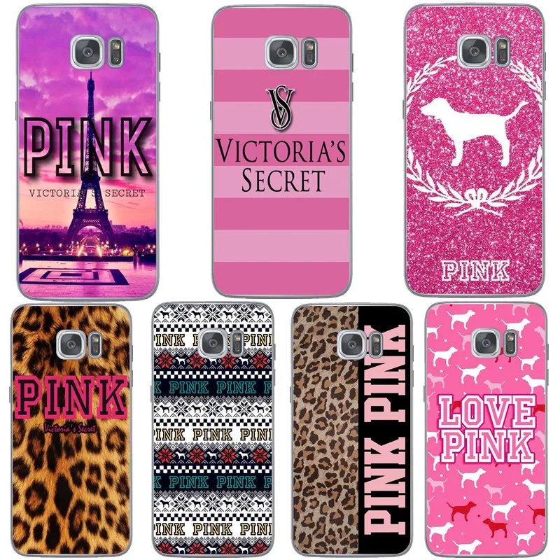Victoria Secret Striped Phone Case For Samsung Galaxy S6 S7 Edge S8 S9