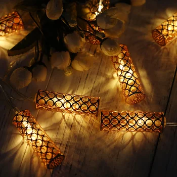 

20 LED String Light Hollow-out Lamp Battery Powered IP65 Waterproof 3.3Meters String Light Night Light Festival Party Decoration