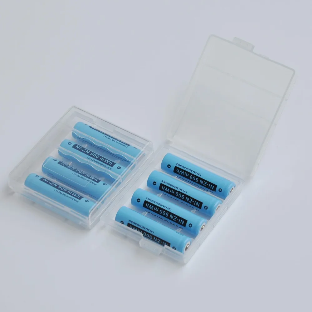 

8PCS 1.6V AAA rechargeable Ni-Zn battery 900mwh NiZn Ni zn cell + storage case for camera toys replace 1.2v ni-mh batteries