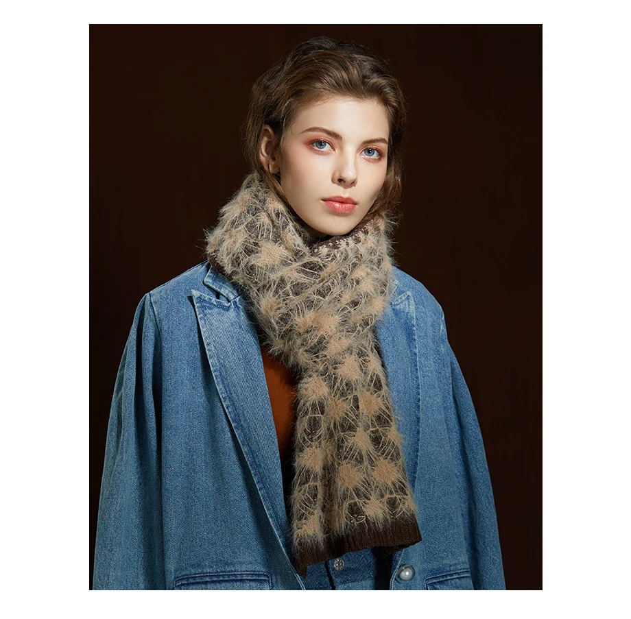Female Scarfs Winter Wool Scarves For Women Shawl 2019 New Luxury Brand Warm Knitting Tassel Shawl Thicken Ladies Large Scarf (16)