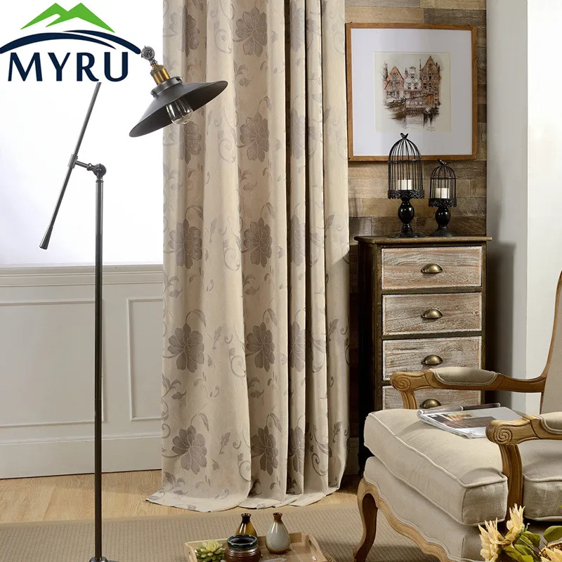 MYRU New Style Better Pastoral Quality Luxury Curtains for BedRoom