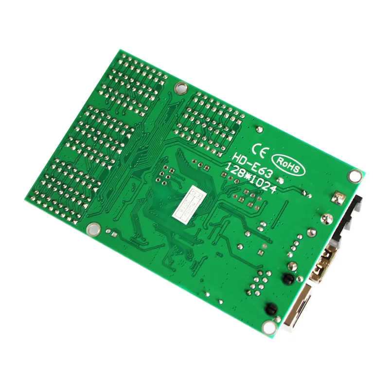 HD E63 Ethernet порты связи Huidu P10 двухцветная СВЕТОДИОДНАЯ видеокарта светодиодный