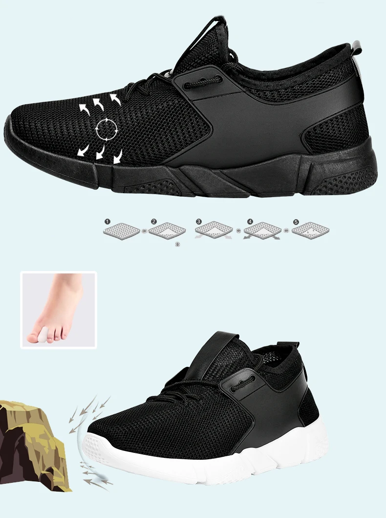 Weweya/модные дизайнерские черные кроссовки; Мужская обувь; мужские кроссовки; обувь на массивном каблуке; Мужская дышащая обувь; zapatillas hombre Tenis Masculino; 44