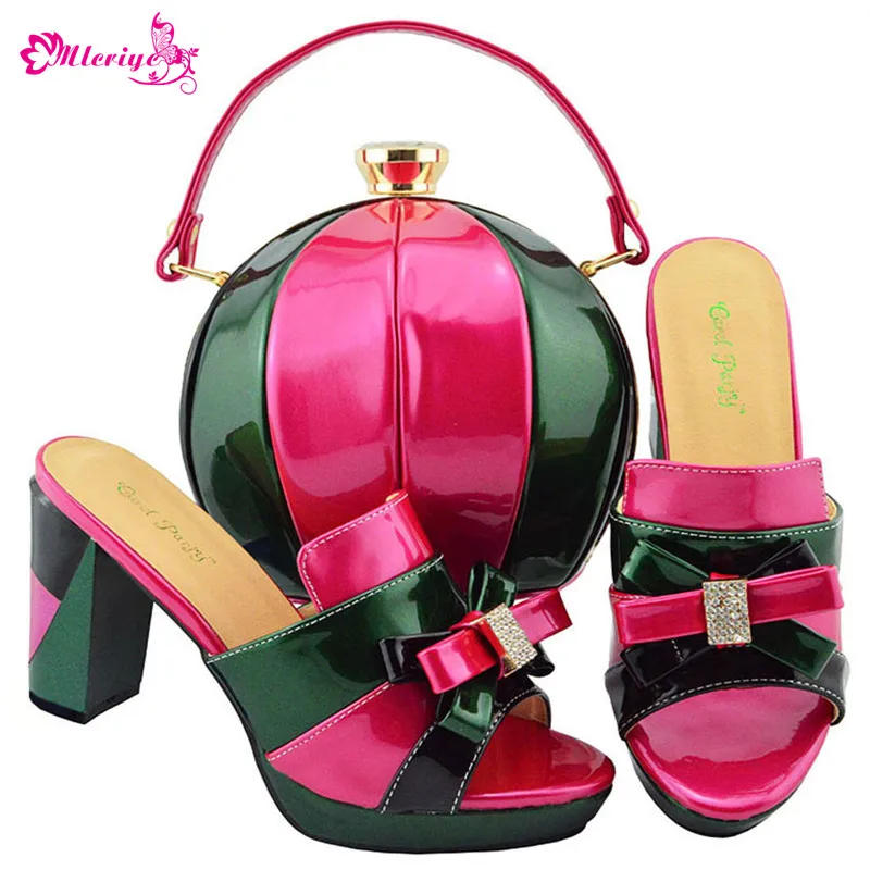 

MD003 match color New Arrival Italian Shoes with Matching Bags for Nigeria Party Women Shoes with Matching Bags High Quality