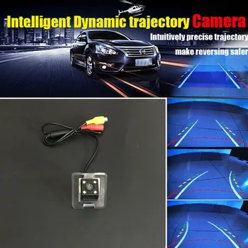 

4 LED Car Rear View Backup Camera Moving Dynamic Trajectory Parking Guide Lines For Mercedes Benz GLK Class X204