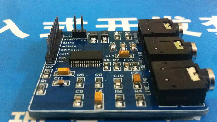 

Free shipping high quality WM8731 module TLV320AIC23 audio module 8731 audio WIFI voice raspberry pie sound card