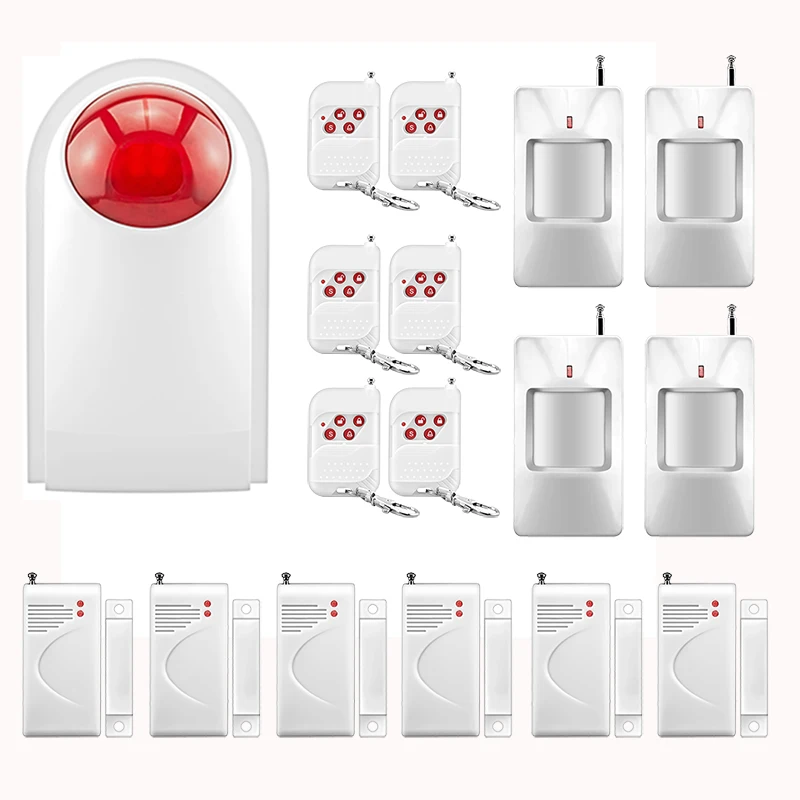 Intelligent Wireless IR Infrared Remote Security Alarm System Motion Detector Alarm Home Protection Waterproof Alarm