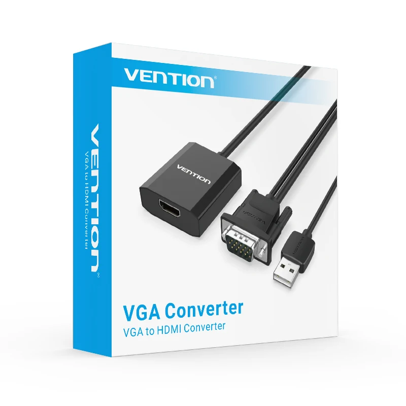 Vention VGA к HDMI конвертер кабель адаптер с аудио 1080 P VGA HDMI Цифровой Аналоговый адаптер для ПК ноутбук к HDTV проектор