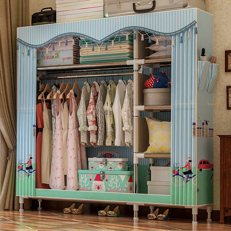 GIANTEX Cloth Wardrobe For clothes Fabric Folding Portable Closet Storage Cabinet Bedroom Home Furniture GIANTEX Cloth Wardrobe For clothes Fabric Folding Portable Closet Storage Cabinet Bedroom Home Furniture