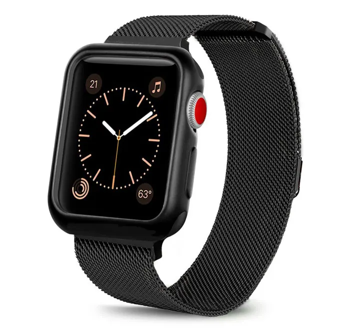 Чехол + ремешок для apple watch 4 полосы 44 мм 40 мм apple watch, ремешок 42 мм, 38 мм, для iwatch, версия 4/3/2/1 ремешок для часов, Миланская петля, браслет