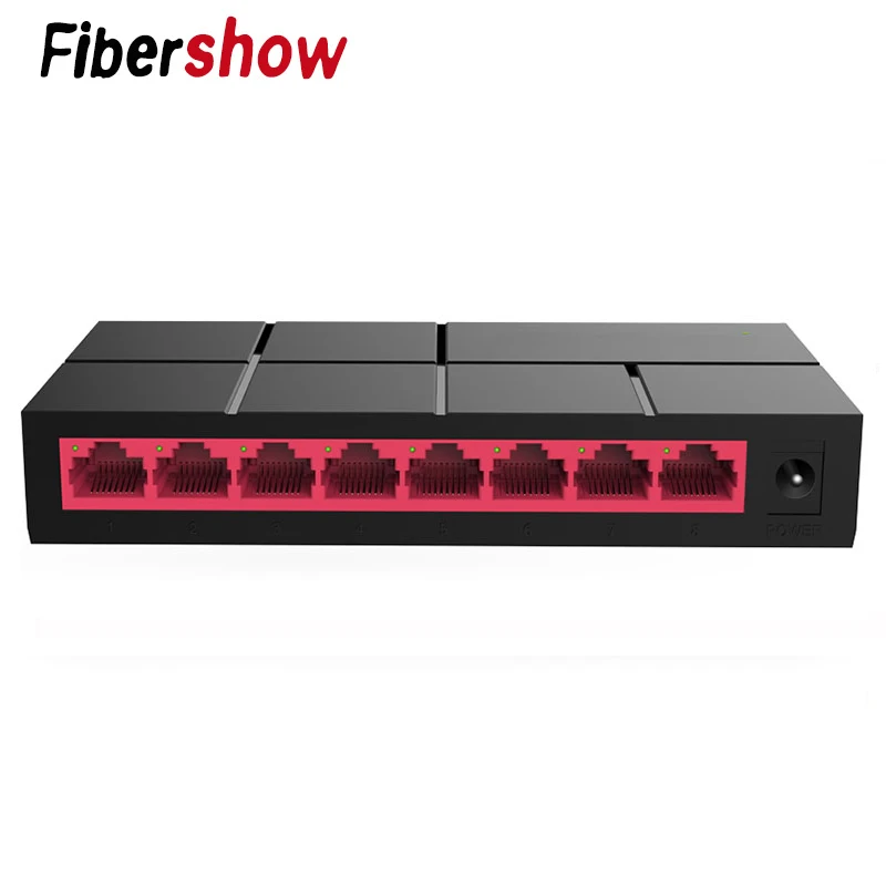 

8 Ports Gigabit Switch 10/100/1000Mbps SG105M RJ45 LAN Ethernet Fast Desktop Network Switching Hub Shunt