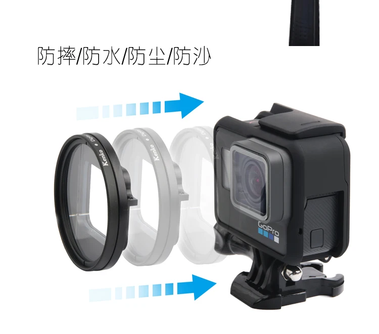 Фильтры для камеры Hero5 Hero6 Hero7 водонепроницаемый фильтр UV CPL Звездные цветные фильтры Набор для экшн-камеры GoPro Hero 5 6 7