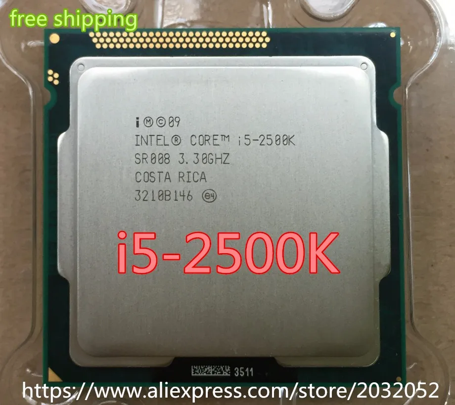 Процессор Intel i5 2500K четырехъядерный 3,3 ГГц LGA 1155 TDP: 95 Вт 6 Мб кэш-памяти с графикой HD i5-2500k I5 2500K