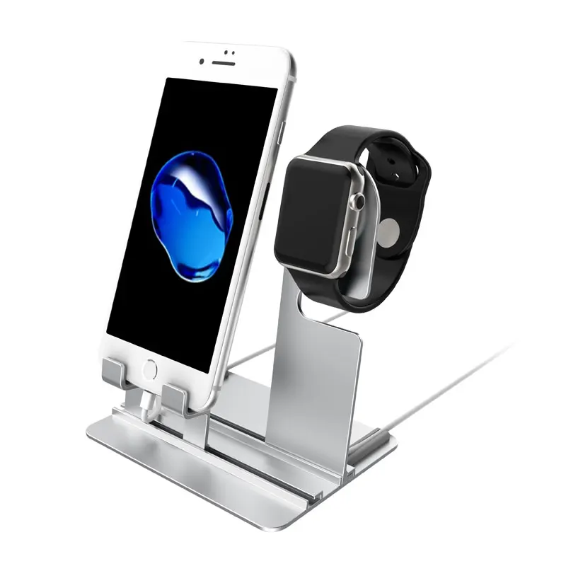 2 в 1 зарядная док-станция для Apple Watch Подставка 4 3 2 1 iwatch 42 мм 38 мм 44 мм 40 мм iPhone 8X8 Plus samsung S8 станция