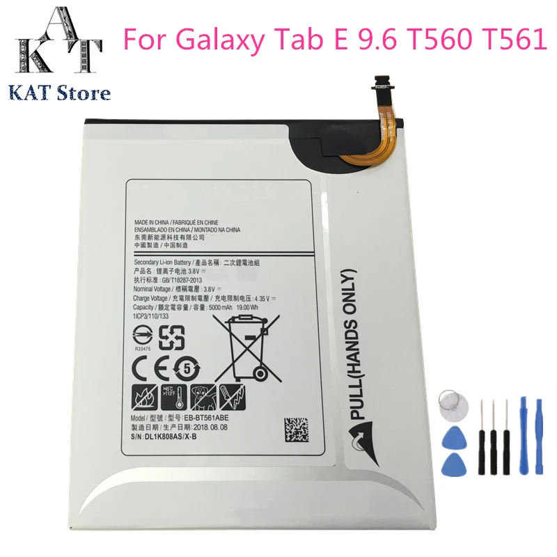 EB-BT561ABE 5000 мАч планшет батарея для samsung GALAXY Tab E 9,6 T560 T561 Замена батареи высокое качество AAA подарок инструменты