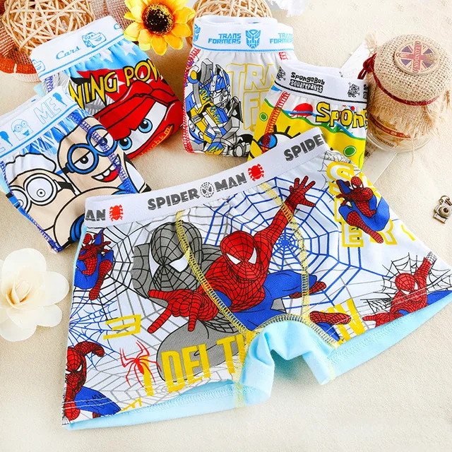2016 cartoon printing children kids short briefs boys panties boys boxer boy brief boys underwear spiderman - Printing With Children 2016 cartoon printing children kids short briefs boys panties boys boxer boy brief boys underwear spiderman - Printing With Children