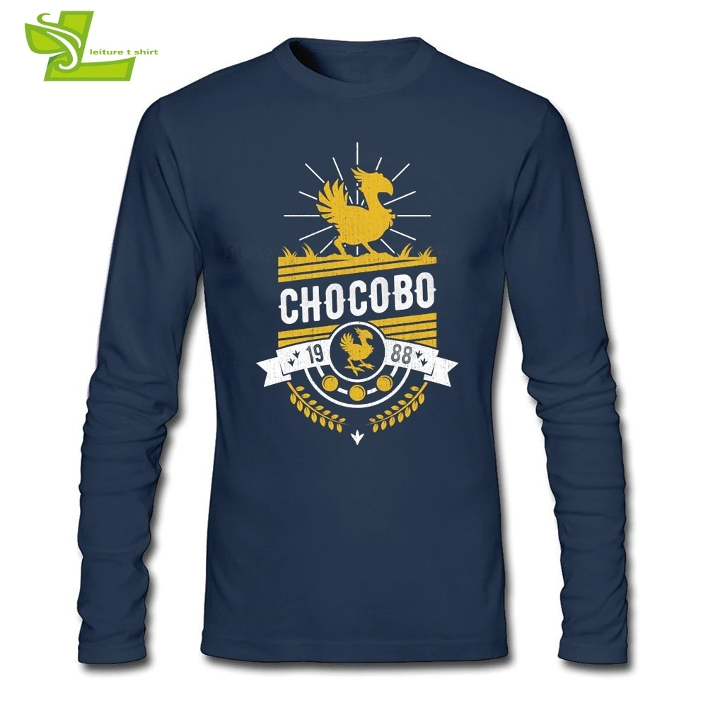 Chocobo Final Fantasy Футболка мужская футболка с длинным рукавом и вырезом лодочкой Новое
