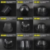 1 Piece Car HID LED Headlight Dust Cover Sealing Cap Rubber Waterproof Dustproof Headlamp Cover 60 65 70 75 80 85 90 95 100mm ► Photo 3/6