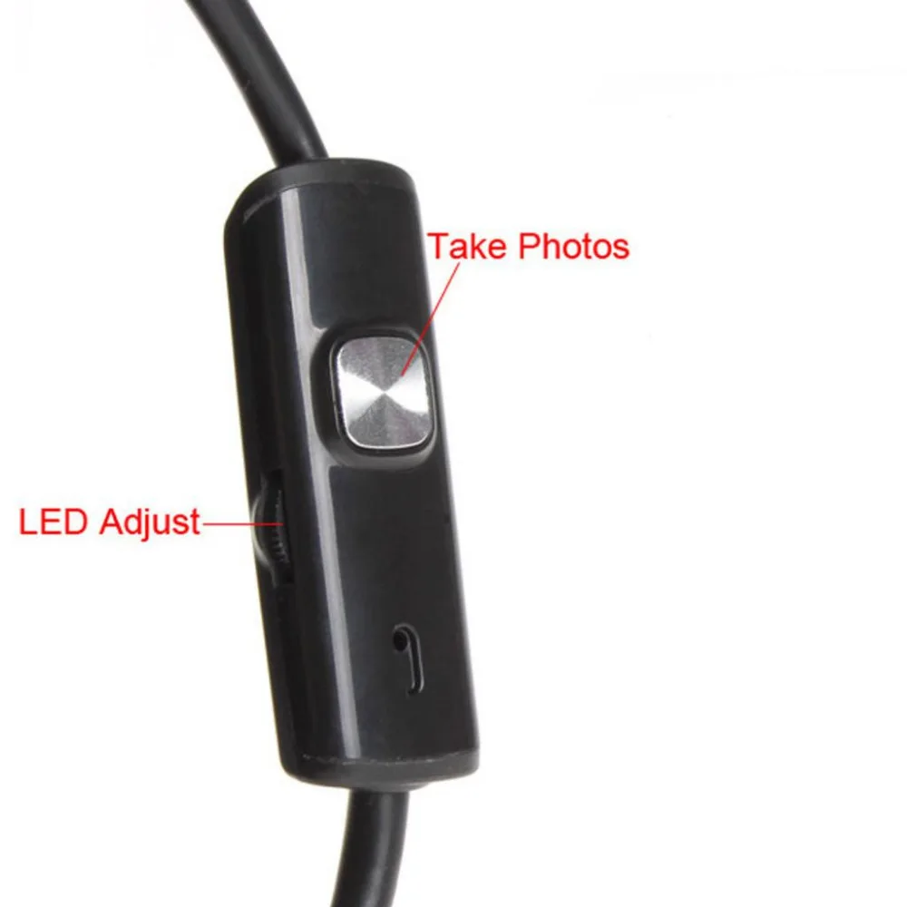 Ecosin2 6 светодиодный водонепроницаемый 3,5 м 7 мм линза эндоскопа Инспекционная камера для телефона Android 17mar21