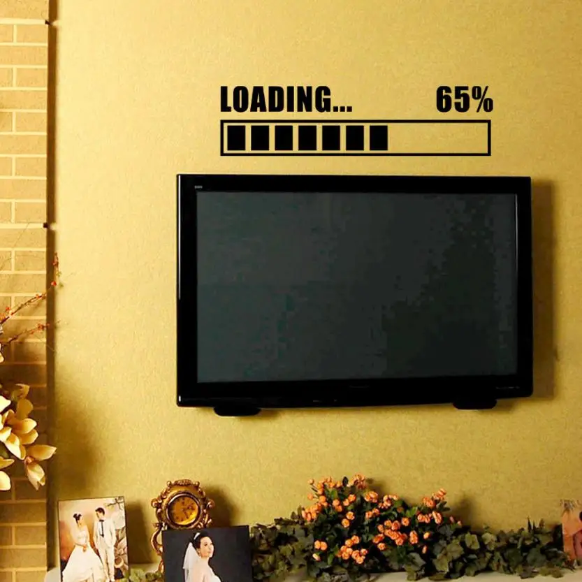 

1pc Wall Stickers Vinyl Decal Loading Gamer Gaming Wall Sticker Room Mates Home Decor Wall Art Murals Design pegatinas de pared