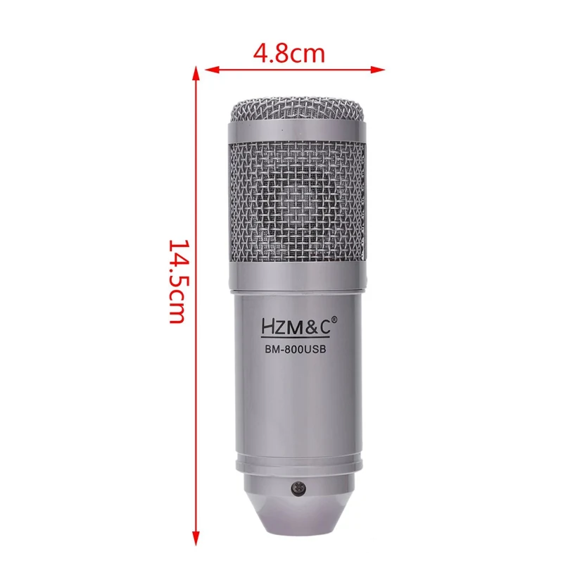 HZM& C Модернизированный Bm 800 Usb конденсаторный микрофон Студийный микрофон для компьютера записи караоке ПК