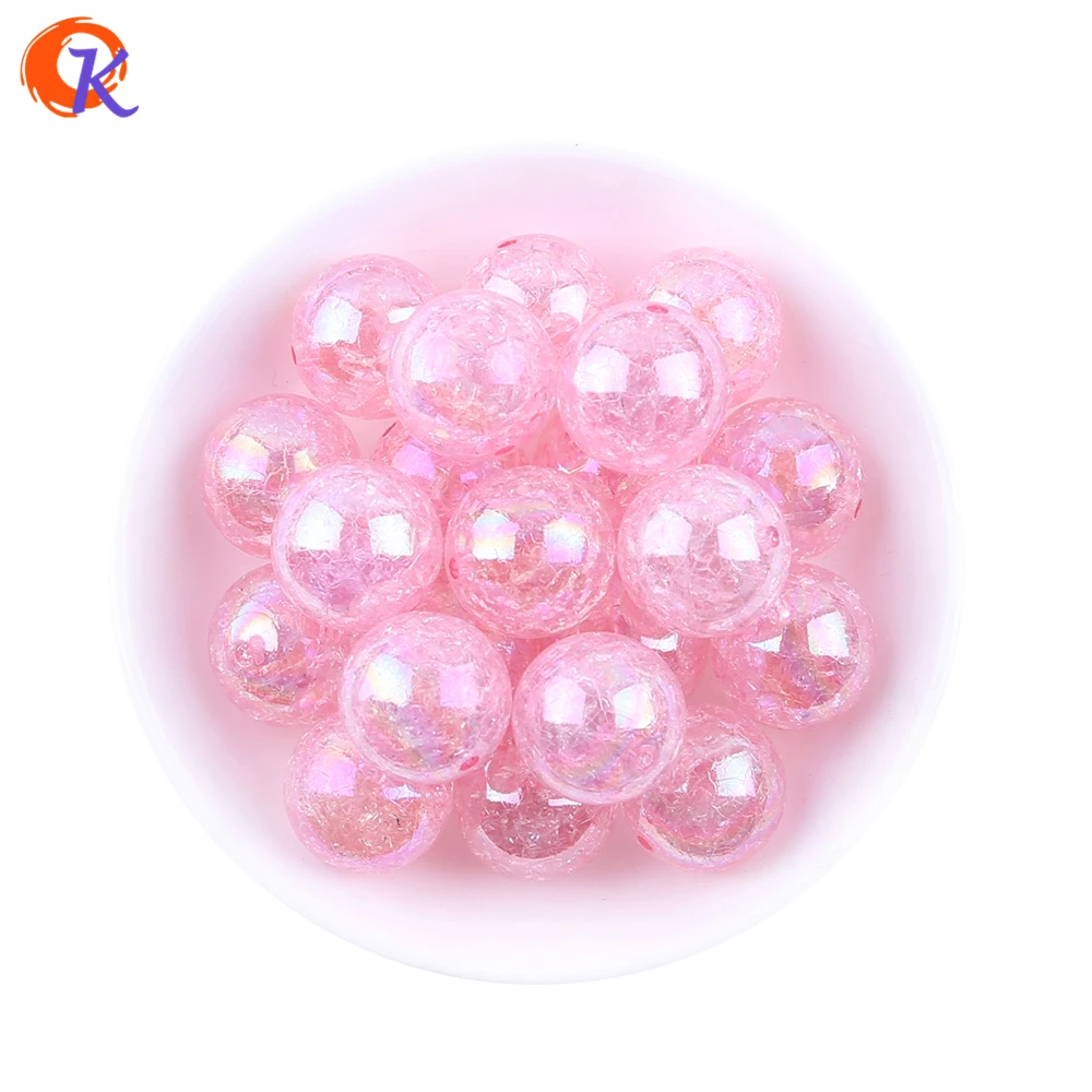 Ceny Moda biżuteria z koralików wybierz kolory 20MM 100 sztuk partia Gumball akrylowe jasne AB pęknięte koraliki Chunky koraliki DIY materiał dostawców